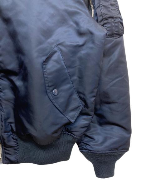 ALPHA（アルファ）ALPHA (アルファ) リバーシブルMA-1ジャケット ネイビー サイズ:Largeの古着・服飾アイテム
