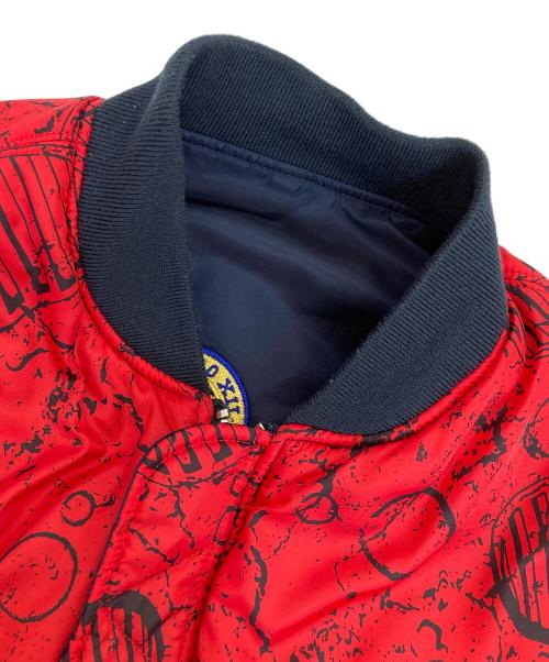 ALPHA（アルファ）ALPHA (アルファ) リバーシブルMA-1ジャケット ネイビー サイズ:Largeの古着・服飾アイテム