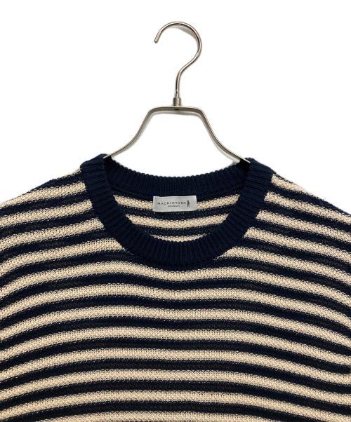 MACKINTOSH LONDON（マッキントッシュ ロンドン）MACKINTOSH LONDON (マッキントッシュ ロンドン) クルーネックニット ネイビー サイズ:Lの古着・服飾アイテム