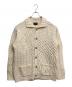 BEAMS PLUS（ビームスプラス）の古着「Cardigan Alan Patchwork」｜ベージュ
