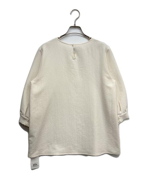 INDIVI（インディヴィ）INDIVI (インディヴィ) シンプルTブラウス ベージュ サイズ:40 未使用品の古着・服飾アイテム