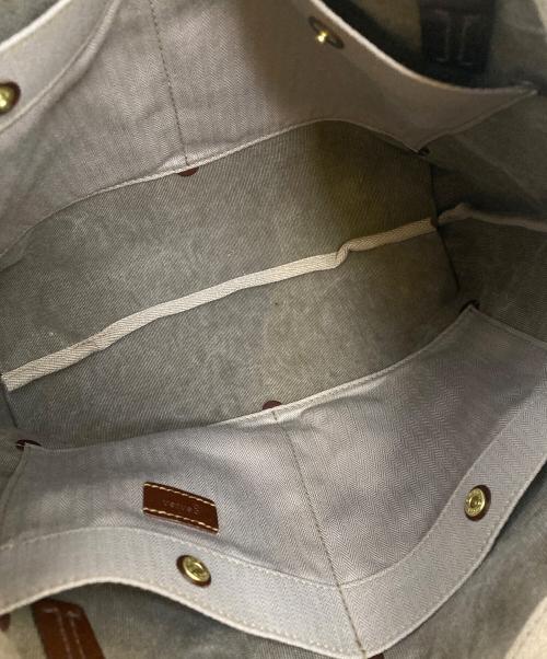 genten（ゲンテン）genten (ゲンテン) タンニンパティーナ 2wayトートバッグ ブラウンの古着・服飾アイテム