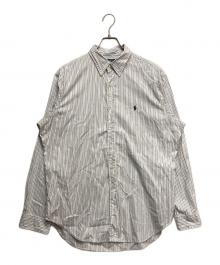RALPH LAUREN（ラルフローレン）の古着「クラシックフィットストライプL/Sシャツ」｜ブルー