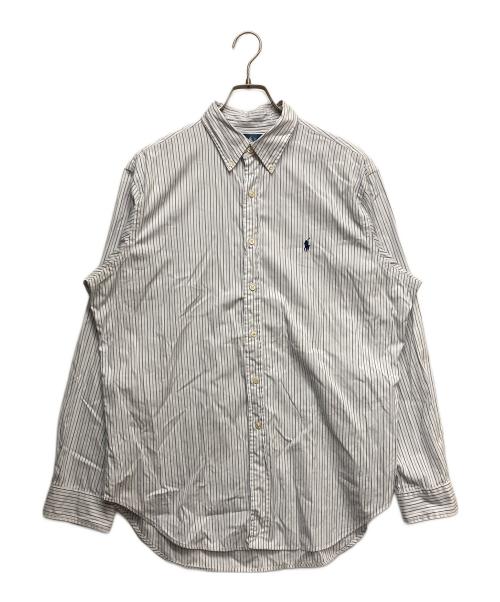 RALPH LAUREN（ラルフローレン）RALPH LAUREN (ラルフローレン) クラシックフィットストライプL/Sシャツ ブルー サイズ:16 1/2の古着・服飾アイテム