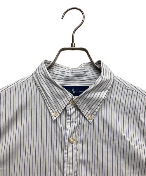 RALPH LAUREN（ラルフローレン）RALPH LAUREN (ラルフローレン) クラシックフィットストライプL/Sシャツ ブルー サイズ:16 1/2の古着・服飾アイテム