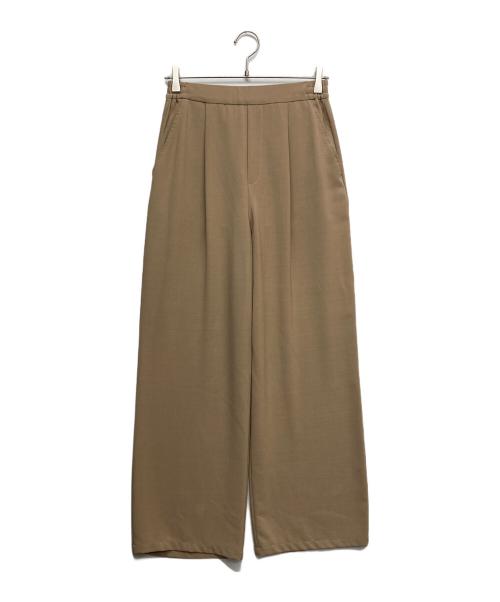 CLOCHE（クロシェ）CLOCHE (クロシェ) 接触冷感タックパンツ ベージュ サイズ:02の古着・服飾アイテム