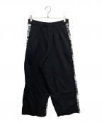 isecaiイセカイ）の古着「SWITCH CAMO SWEAT PANTS」｜ブラック