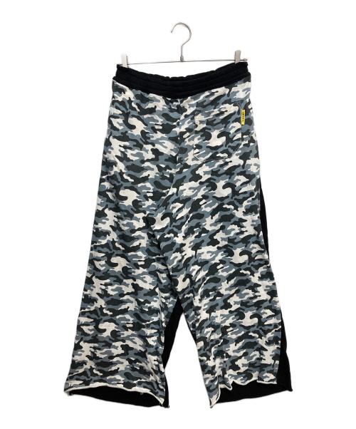 isecai（イセカイ）isecai (イセカイ) SWITCH CAMO SWEAT PANTS ブラック サイズ:Mの古着・服飾アイテム