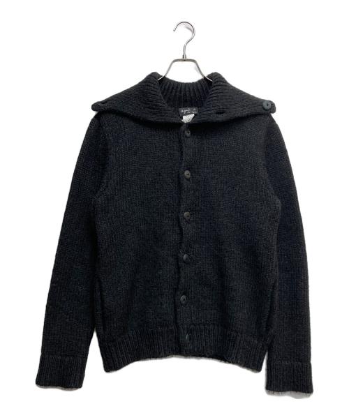 agnes b homme（アニエスベーオム）agnes b homme (アニエスベーオム) タートルネックカーディガン ブラック サイズ:1の古着・服飾アイテム