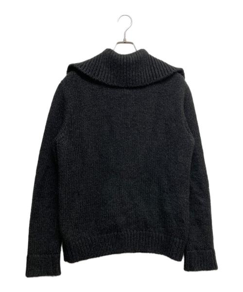 agnes b homme（アニエスベーオム）agnes b homme (アニエスベーオム) タートルネックカーディガン ブラック サイズ:1の古着・服飾アイテム