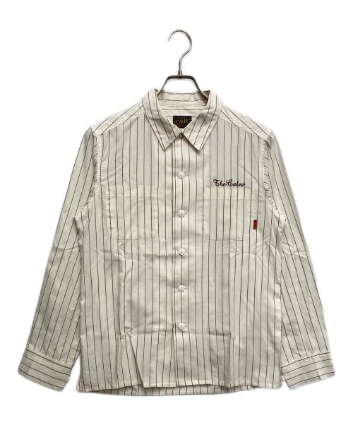 CALEE（キャリー）CALEE (キャリー) ２ポケットロングスリーブシャツ アイボリー サイズ:Mの古着・服飾アイテム