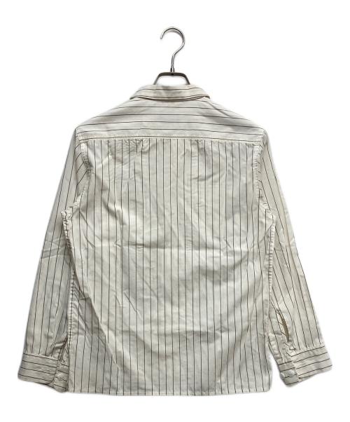 CALEE（キャリー）CALEE (キャリー) ２ポケットロングスリーブシャツ アイボリー サイズ:Mの古着・服飾アイテム