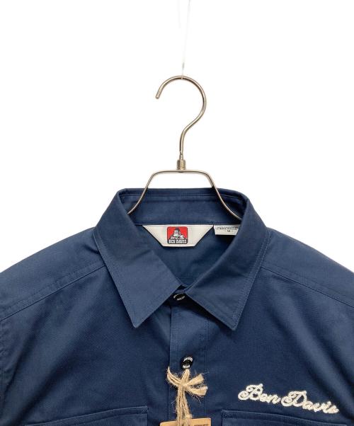 BEN DAVIS（ベンデイビス）BEN DAVIS (ベンデイビス) ワークロングスリーブシャツ ネイビー サイズ:Mの古着・服飾アイテム