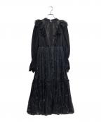 HER LIP TOハーリップトゥ）の古着「Vivienne Floral Lace Dress」｜ブラック