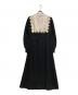 HER LIP TO (ハーリップトゥ) Grand Midi Dress ホワイト×ブラック サイズ:M：6000円