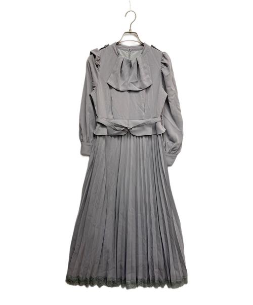 HER LIP TO（ハーリップトゥ）Her lip to (ハーリップトゥ) Chelsea Pleated Long Dress ブルー サイズ:Mの古着・服飾アイテム