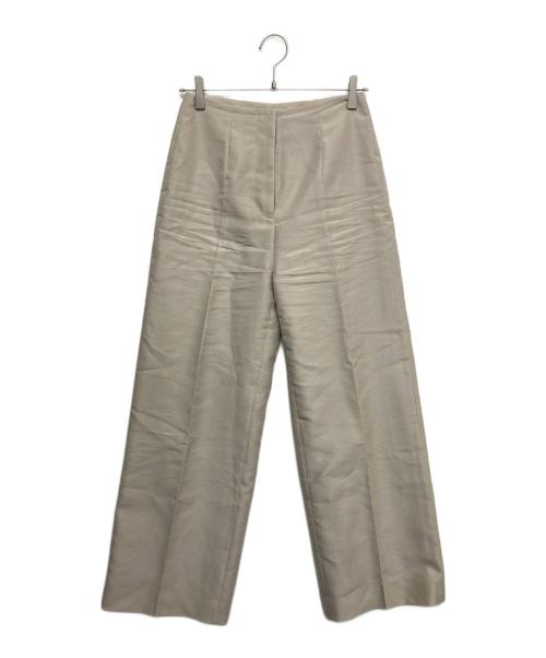 Whim Gazette（ウィムガゼット）Whim Gazette (ウィムガゼット) シアーハイウエストパンツ ベージュ サイズ:36の古着・服飾アイテム