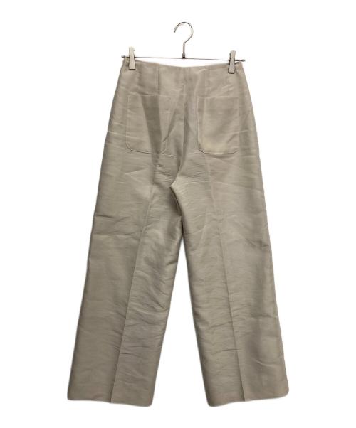 Whim Gazette（ウィムガゼット）Whim Gazette (ウィムガゼット) シアーハイウエストパンツ ベージュ サイズ:36の古着・服飾アイテム