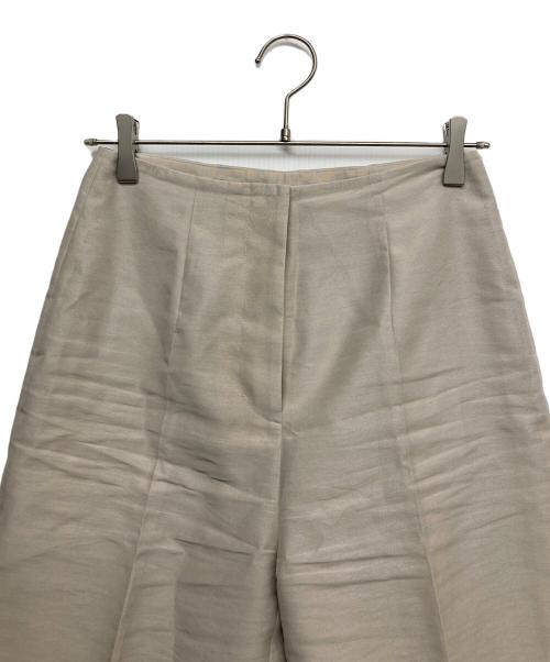 Whim Gazette（ウィムガゼット）Whim Gazette (ウィムガゼット) シアーハイウエストパンツ ベージュ サイズ:36の古着・服飾アイテム