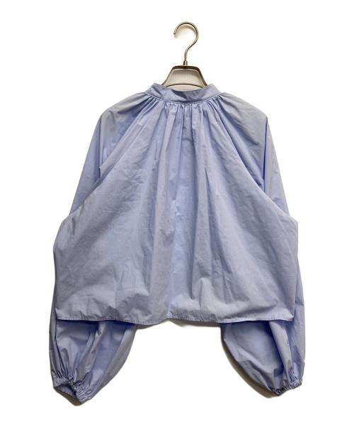 IENA（イエナ）IENA (イエナ) バンドカラーボリュームブラウス ブルー サイズ:-の古着・服飾アイテム
