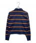 INSCRIRE (アンスクリア) ラガーポロシャツ エンジ×ネイビー サイズ:MEDIUM：5000円