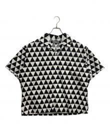 NEIGHBORHOOD（ネイバーフッド）の古着「TRIANGLE PATTERN HAWAIIAN SHIRT SS」｜ホワイト×ブラック