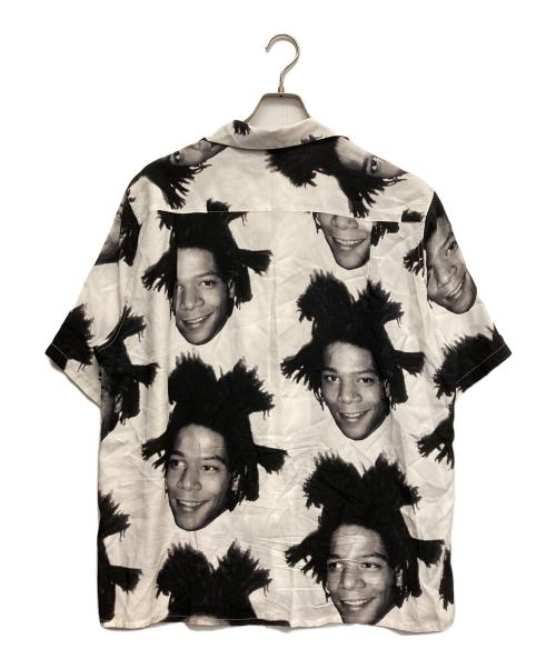 WACKO MARIA（ワコマリア）WACKO MARIA (ワコマリア) JEAN MICHEL BASQUIAT S/S HAWAIIAN SHIRT ホワイト×ブラック サイズ:XLの古着・服飾アイテム