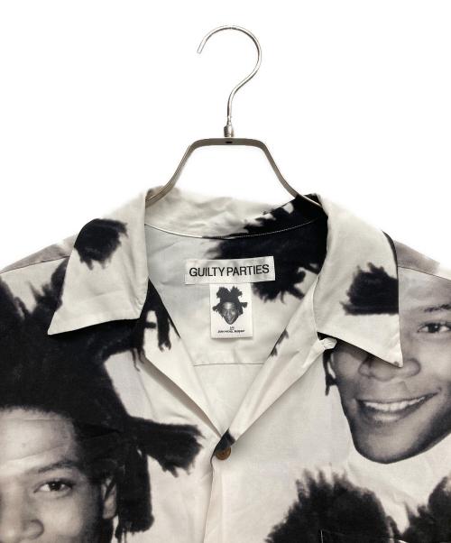 WACKO MARIA（ワコマリア）WACKO MARIA (ワコマリア) JEAN MICHEL BASQUIAT S/S HAWAIIAN SHIRT ホワイト×ブラック サイズ:XLの古着・服飾アイテム
