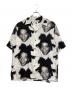 WACKO MARIA（ワコマリア）の古着「JEAN MICHEL BASQUIAT S/S HAWAIIAN SHIRT」｜ホワイト×ブラック