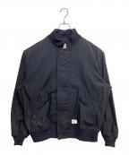 WTAPSダブルタップス）の古着「WD JACKET NYCO. SATIN. CORDURA」｜ネイビー