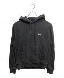 stussy（ステューシー）の古着「ストックロゴパーカー」｜ブラック