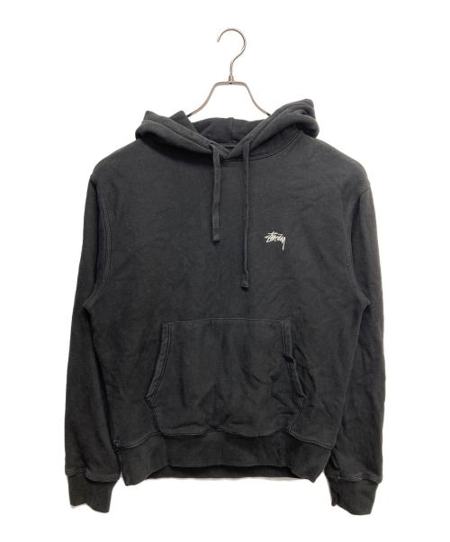 stussy（ステューシー）stussy (ステューシー) ストックロゴパーカー ブラック サイズ:Mの古着・服飾アイテム