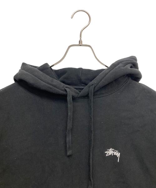 stussy（ステューシー）stussy (ステューシー) ストックロゴパーカー ブラック サイズ:Mの古着・服飾アイテム