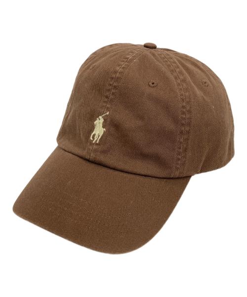 POLO RALPH LAUREN（ポロ・ラルフローレン）POLO RALPH LAUREN (ポロ・ラルフローレン) ロゴキャップ ブラウンの古着・服飾アイテム