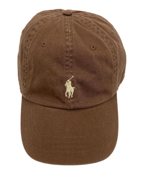 POLO RALPH LAUREN（ポロ・ラルフローレン）POLO RALPH LAUREN (ポロ・ラルフローレン) ロゴキャップ ブラウンの古着・服飾アイテム