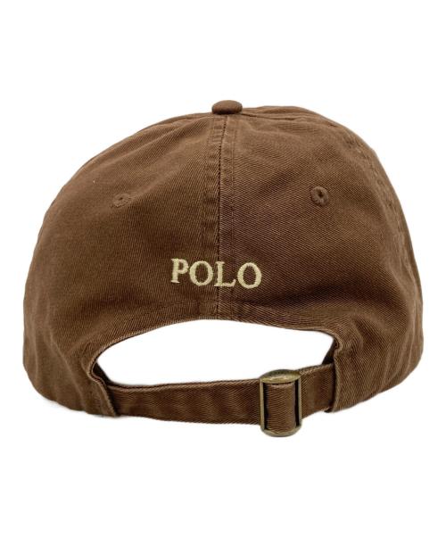 POLO RALPH LAUREN（ポロ・ラルフローレン）POLO RALPH LAUREN (ポロ・ラルフローレン) ロゴキャップ ブラウンの古着・服飾アイテム