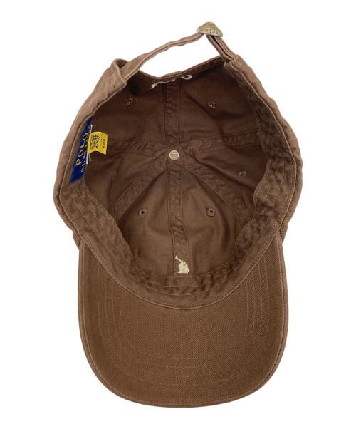 POLO RALPH LAUREN（ポロ・ラルフローレン）POLO RALPH LAUREN (ポロ・ラルフローレン) ロゴキャップ ブラウンの古着・服飾アイテム