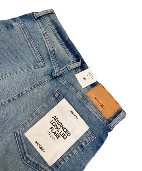 moussy（マウジー）moussy (マウジー) 【美脚見えデニム】ADVANCED LONG LEG フレア ブルー サイズ:SIZE 68.5cm (W27) 未使用品の古着・服飾アイテム