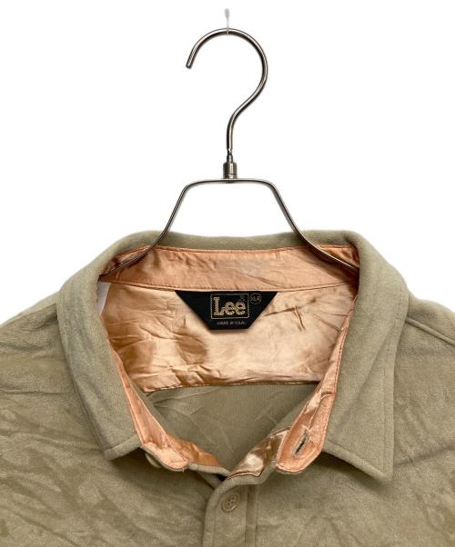 LEE（リー）LEE (リー) ベロアL/Sシャツ ベージュ サイズ:ＸＬの古着・服飾アイテム