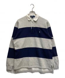 POLO RALPH LAUREN（ポロ・ラルフローレン）の古着「ボーダーラガーシャツ」｜グレー