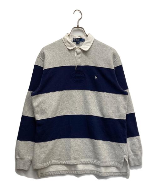 POLO RALPH LAUREN（ポロ・ラルフローレン）POLO RALPH LAUREN (ポロ・ラルフローレン) ボーダーラガーシャツ グレー サイズ:Mの古着・服飾アイテム