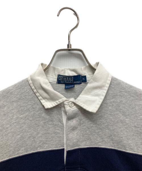 POLO RALPH LAUREN（ポロ・ラルフローレン）POLO RALPH LAUREN (ポロ・ラルフローレン) ボーダーラガーシャツ グレー サイズ:Mの古着・服飾アイテム