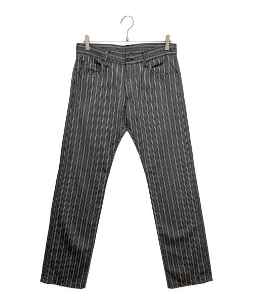 COMME des GARCONS HOMME（コムデギャルソン オム）COMME des GARCONS HOMME (コムデギャルソン オム) ヘリンボーンウールトラウザーパンツ ブラック サイズ:Mの古着・服飾アイテム