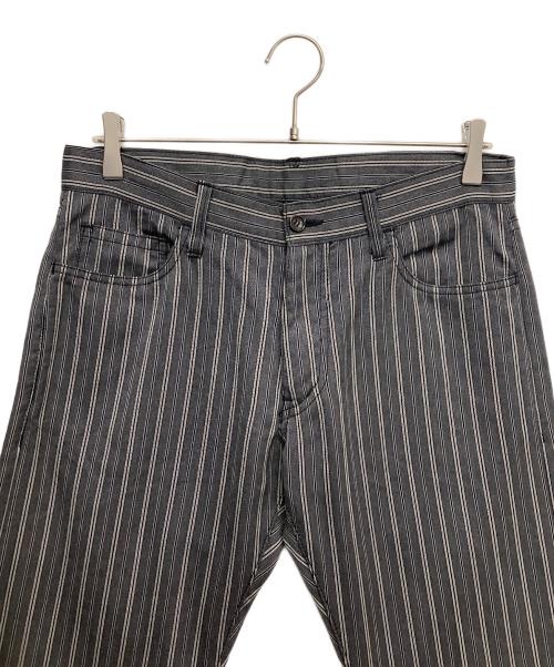 COMME des GARCONS HOMME（コムデギャルソン オム）COMME des GARCONS HOMME (コムデギャルソン オム) ヘリンボーンウールトラウザーパンツ ブラック サイズ:Mの古着・服飾アイテム