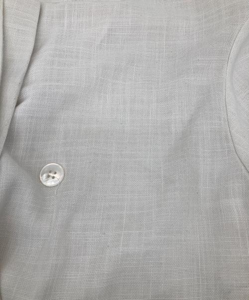 ANAYI（アナイ）ANAYI (アナイ) カラミリネンライクフレンチスリーブ ジャケット ホワイト サイズ:36の古着・服飾アイテム