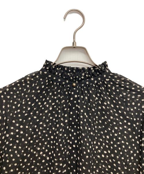 ANAYI（アナイ）ANAYI (アナイ) ドットシアーブラウス ブラック サイズ:38の古着・服飾アイテム