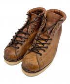CHIPPEWAチペワ）の古着「5インチ レーストゥートゥ（モンキーブーツ）」｜ブラウン