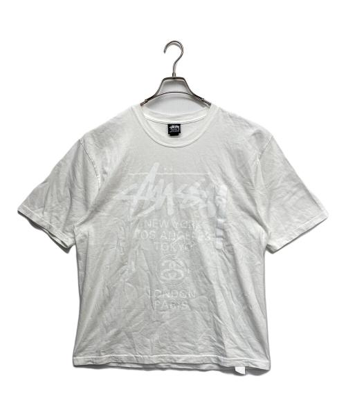 stussy（ステューシー）stussy (ステューシー) SSリンクワールドツアーT ホワイト サイズ:Lの古着・服飾アイテム