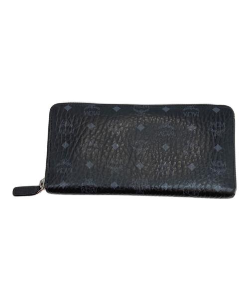MCM（エムシーエム）MCM (エムシーエム) ジップアラウンド ウォレット -ヴィセトス オリジナル ブラックの古着・服飾アイテム