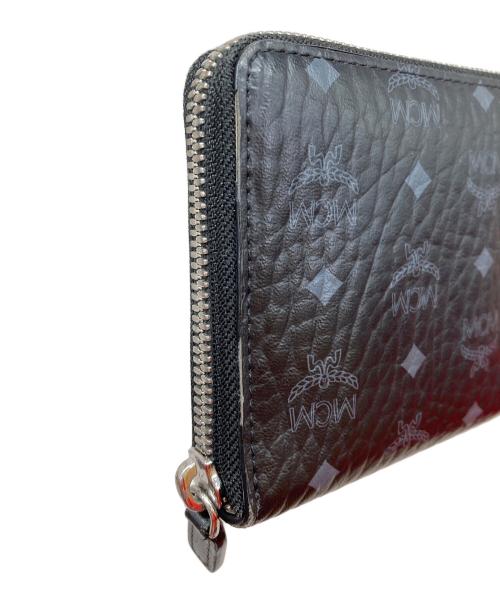 MCM（エムシーエム）MCM (エムシーエム) ジップアラウンド ウォレット -ヴィセトス オリジナル ブラックの古着・服飾アイテム